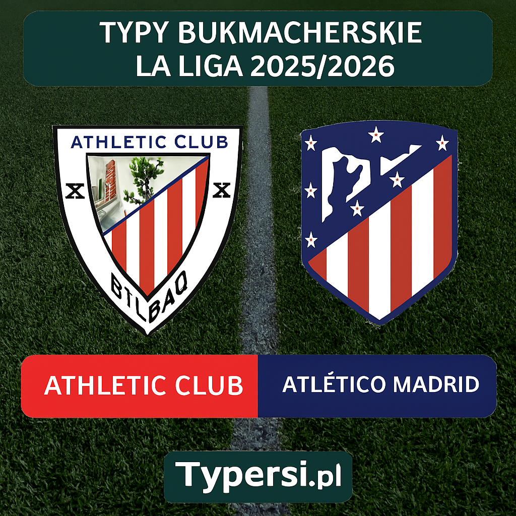 Typy bukmacherskie La Liga 2025/2026: Athletic Bilbao vs Atletico Madrid - 16 kolejka
