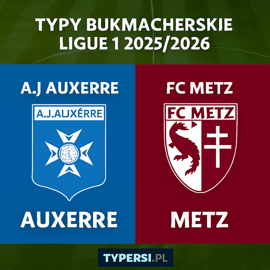 Typy bukmacherskie Ligue 1 2025/2026: Auxerre vs Metz - 15 kolejka