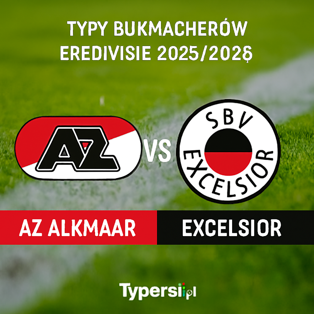 Typy bukmacherów Eredivisie 2025/2026: AZ Alkmaar vs Excelsior - 16 kolejka
