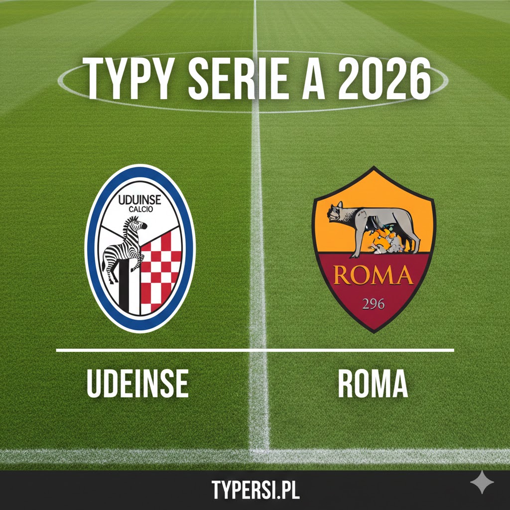 Typy Bukmacherskie Serie A 2026 : Udinese vs Roma - 23 kolejka