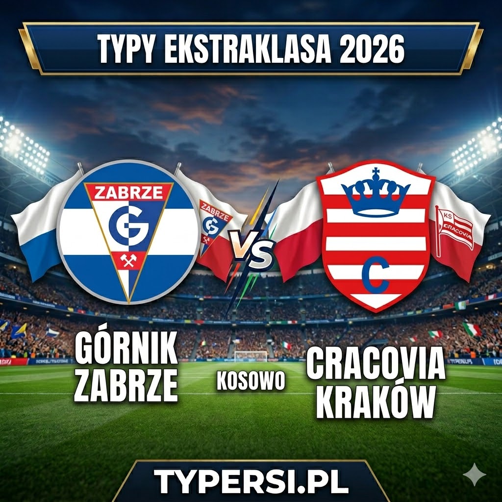 Typy Bukmacherów Ekstraklasa 2026 : Górnik Zabrze vs Cracovia Kraków - 27 kolejka