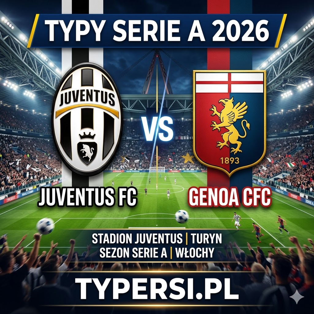 Typy Bukmacherów Serie A 2026 : Juventus vs Genoa - 31 kolejka