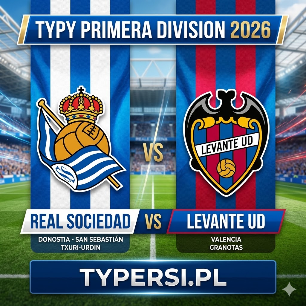 Typy Bukmacherów Primera Division 2026 : Real Sociedad vs Levante - 30 kolejka